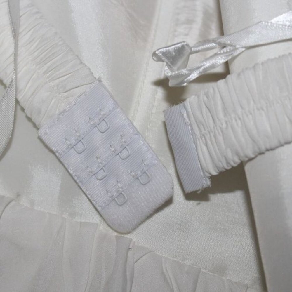 Light in the Box Sz 8 White Lace Overlay Bridesmaid Party Formal Strapless Dress - Picture 7 of 8